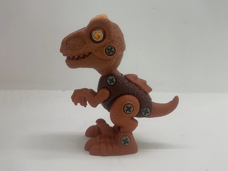 Diy Assembled Velociraptor Toy With Sound And Light
