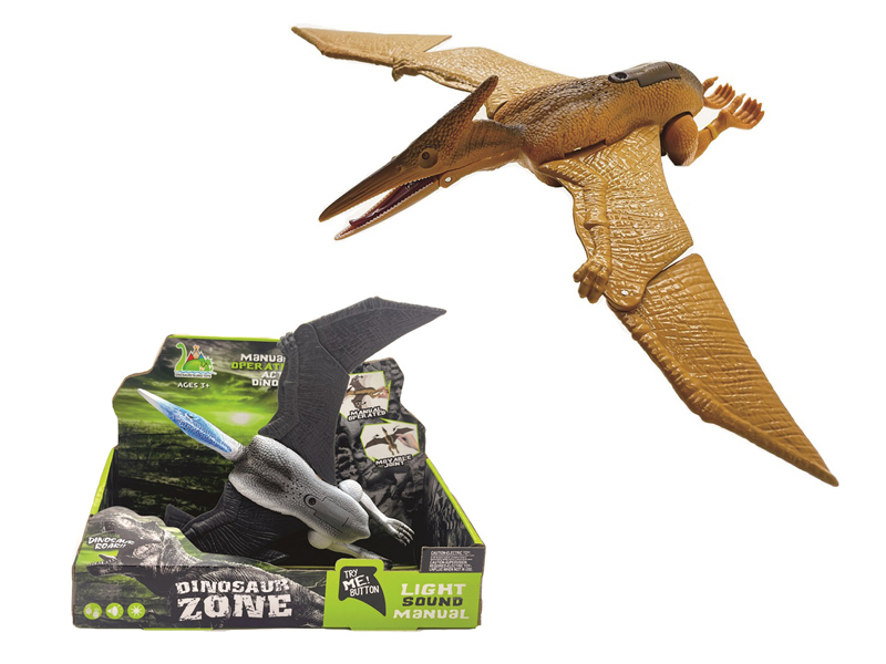 B/O Simulated Pterosaur With Sound And Light (Gray/Brown)