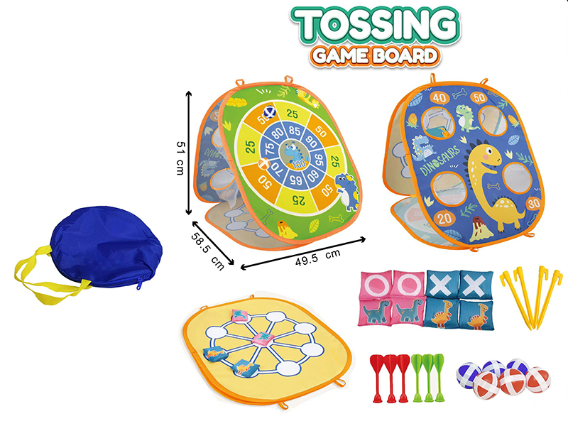 Dinosaur Pattern Tossing Game Board