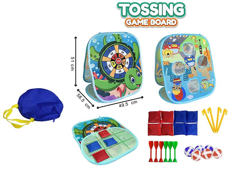 Turtle Pattern Tossing Game Board