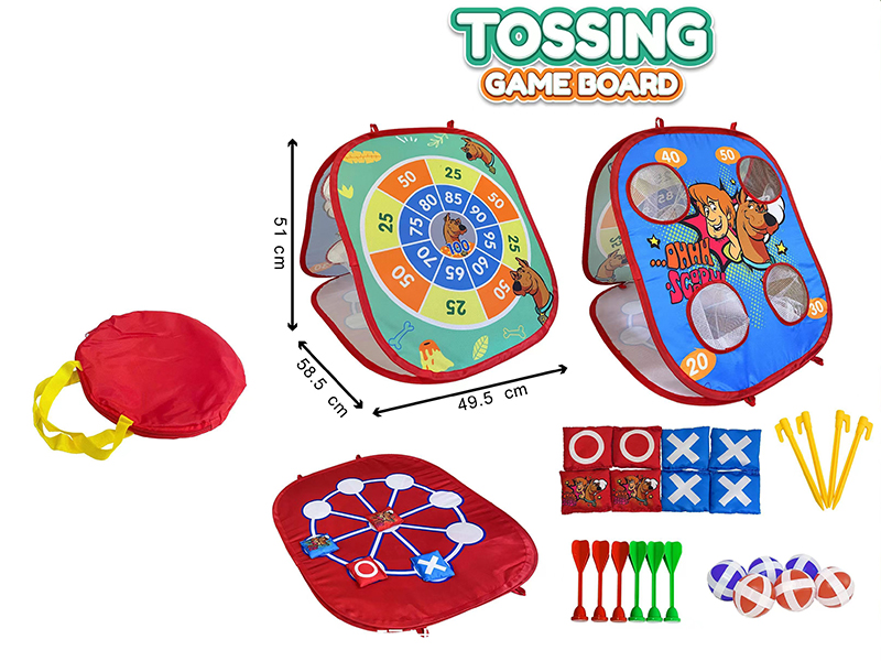 Cartoon Tossing Game Board