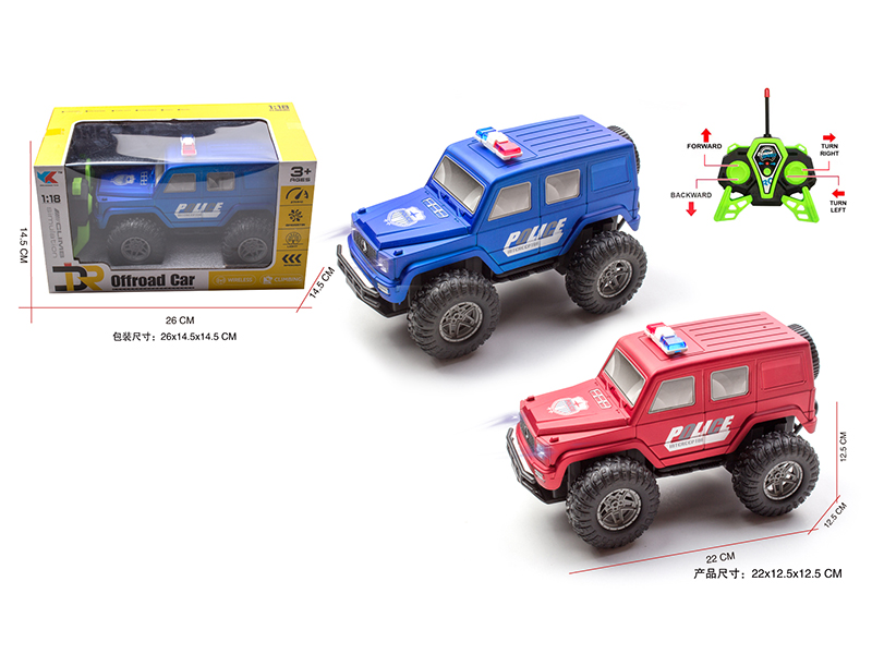 1:18 Benz 4 Channel Remote Control Police Car With Headlight(Not Included Battery)