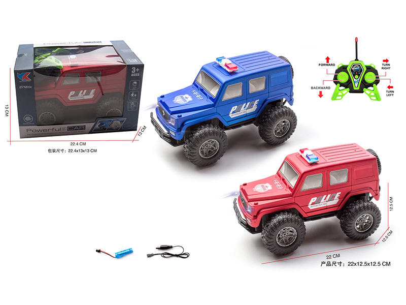 1:18 Benz 4 Channel Remote Control Police Car With Headlight( Included Battery)