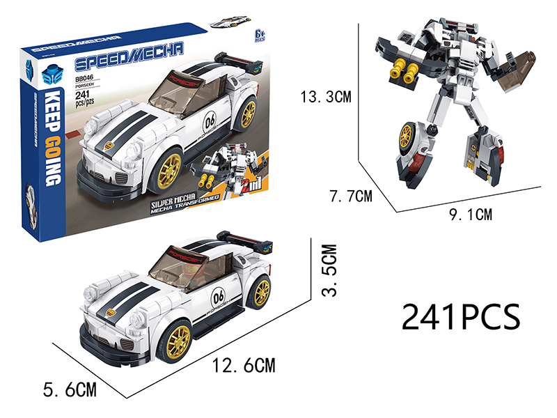 Porsche Mech Transformed Building Blocks 241pcs
