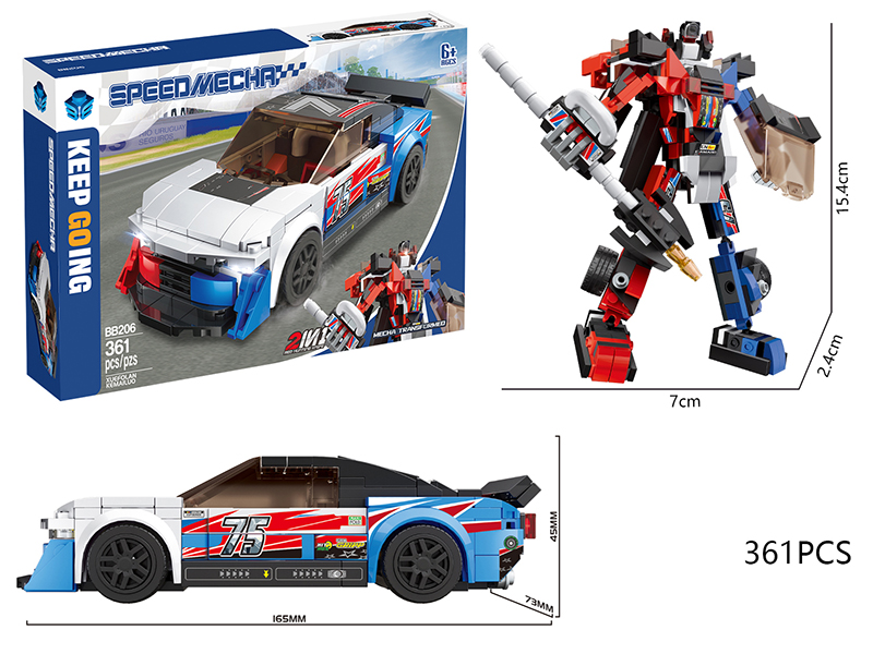 Chevrolet Camaro Mech Transformed Building Blocks 361pcs