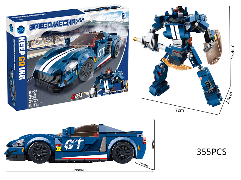 Ford GT Mech Transformed Building Blocks 355pcs