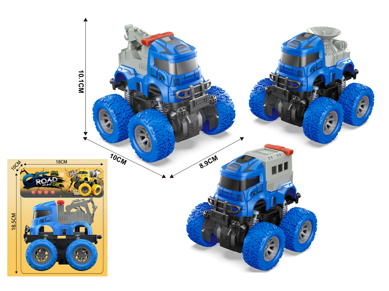 Double Friction 4Wd Spring Stunt Police Vehicle