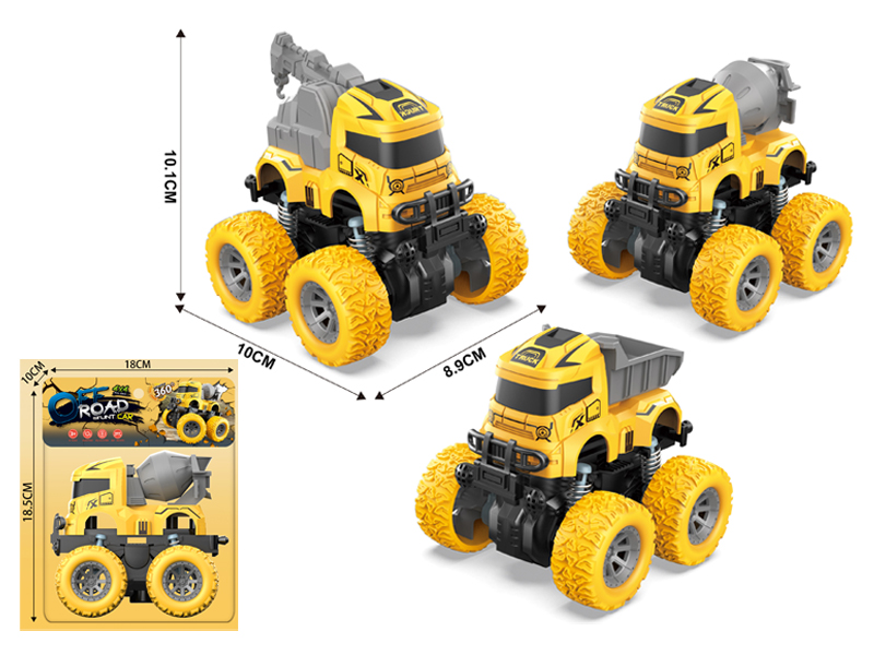 Double Friction 4Wd Spring Stunt Engineering Vehicle