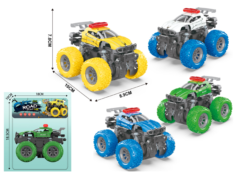 Double Friction 4Wd Spring Stunt Police Vehicle