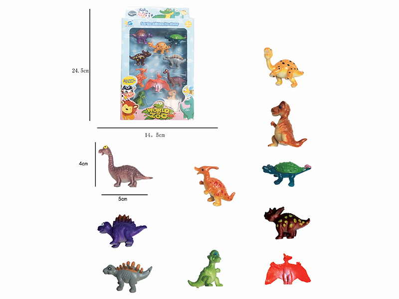Cartoon Small Dinosaur Animals Set