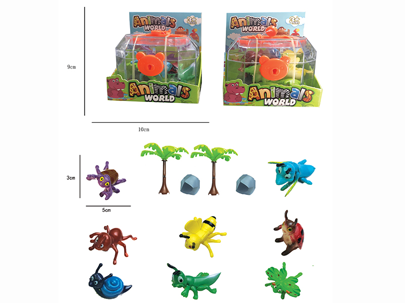 Cartoon Small Insect Animals Set