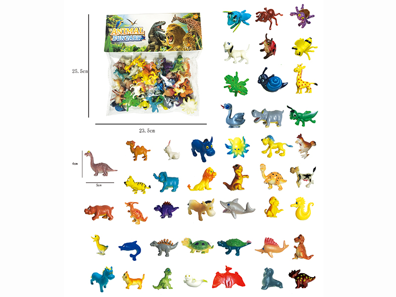 Cartoon Small Animals Set 46pcs