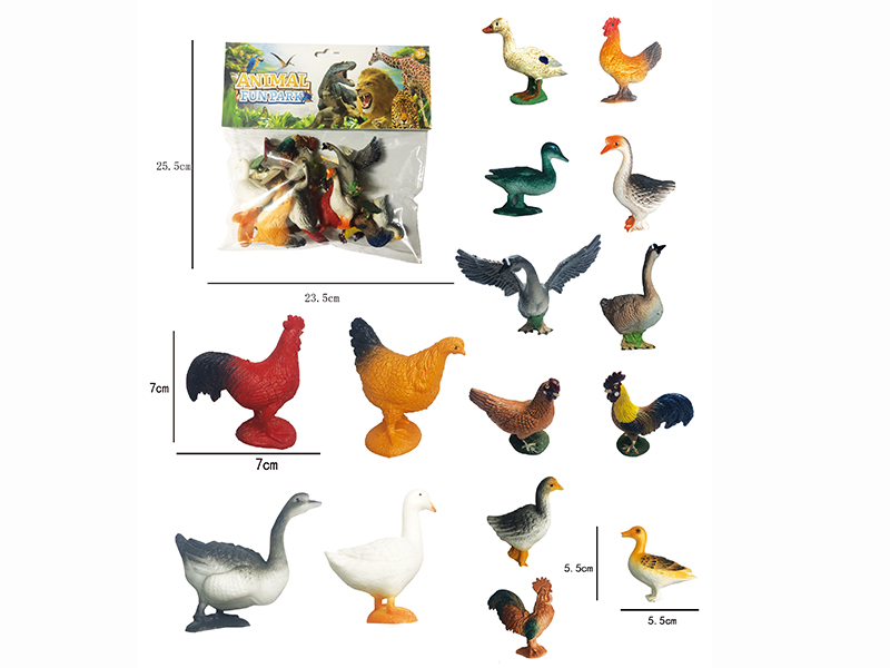 Farm Animals Set 15pcs