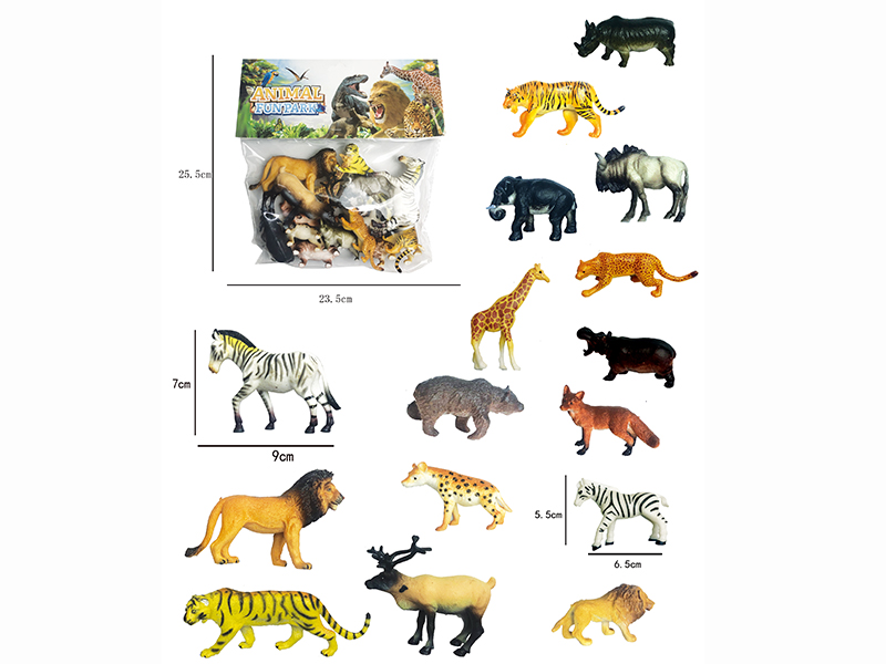 Wild Animals Set 16pcs