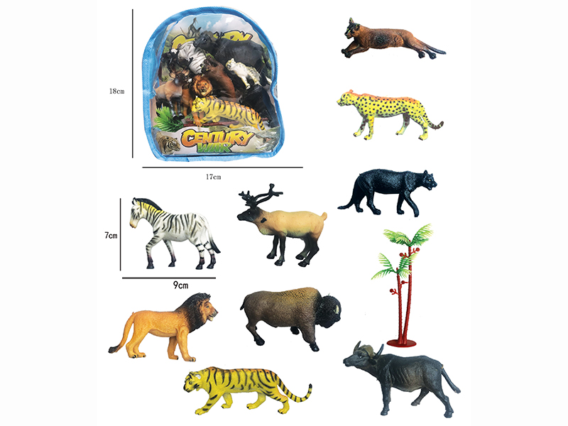 Wild Animals Set 9pcs