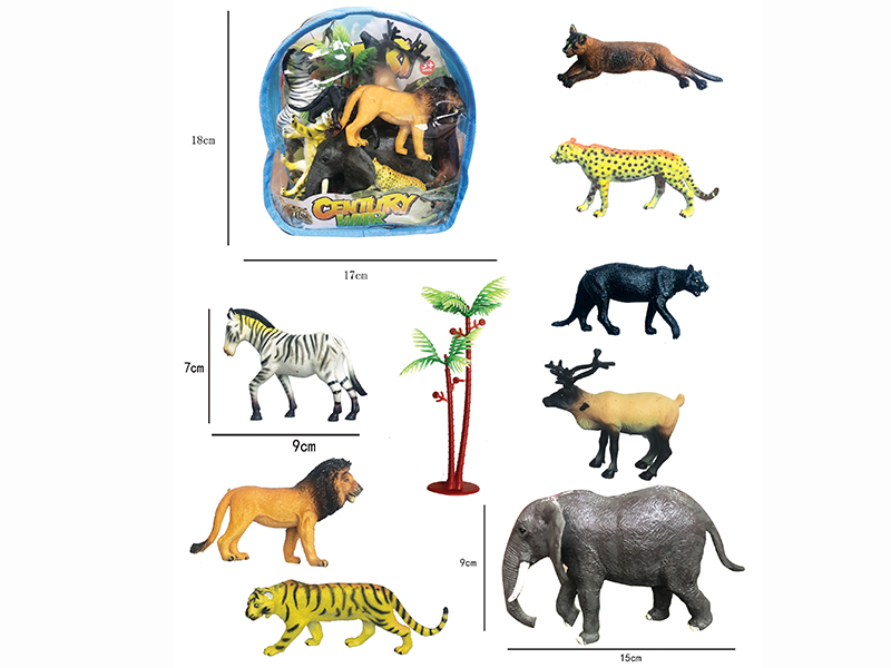 Wild Animals Set 8pcs