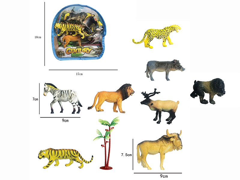 Wild Animals Set 8pcs