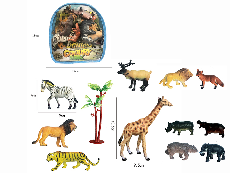 Wild Animals Set 11pcs