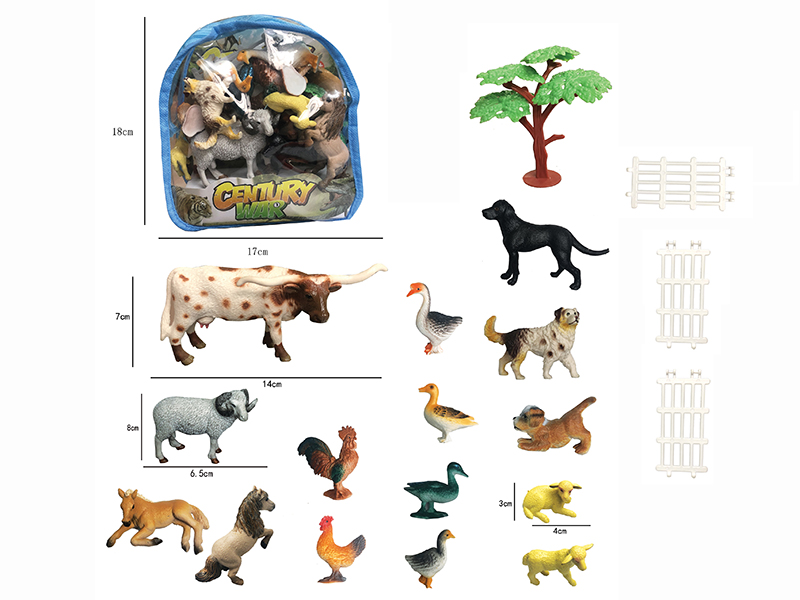 Farm Animals Set 15pcs