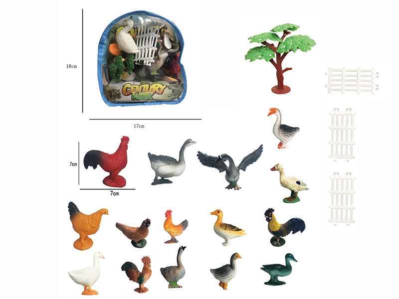 Farm Animals Set 15pcs