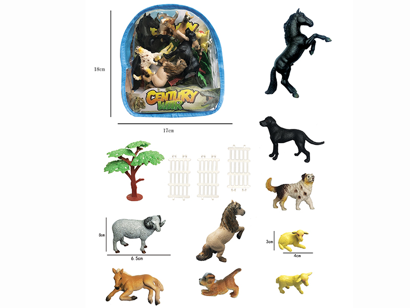 Farm Animals Set 9pcs