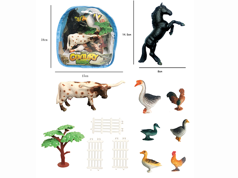 Farm Animals Set 8pcs