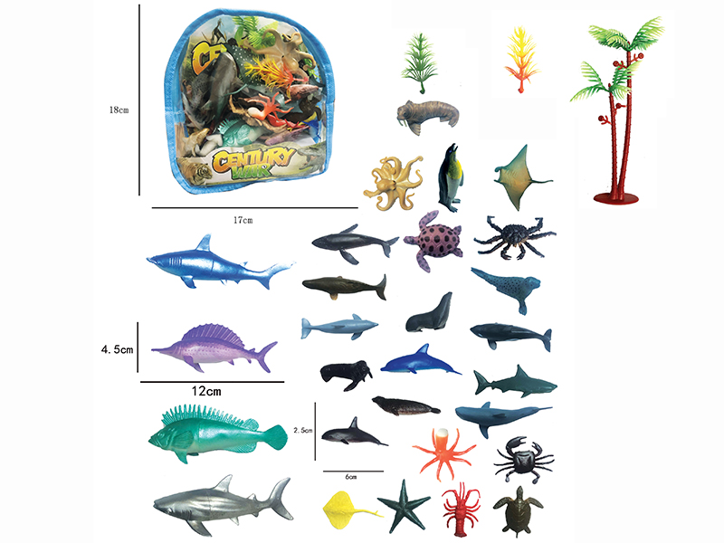 Sea Animals Set 28pcs