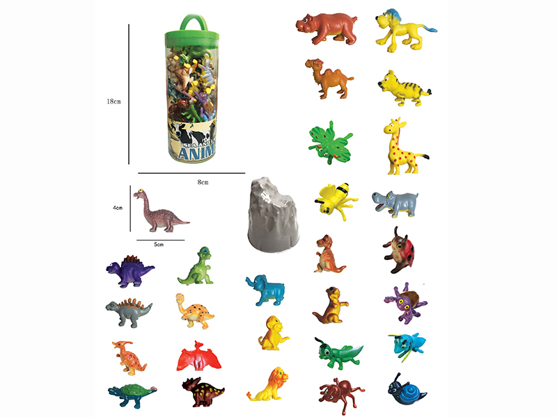Cartoon Small Animlas Set 28pcs