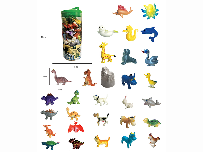 Cartoon Small Animlas Set 28pcs