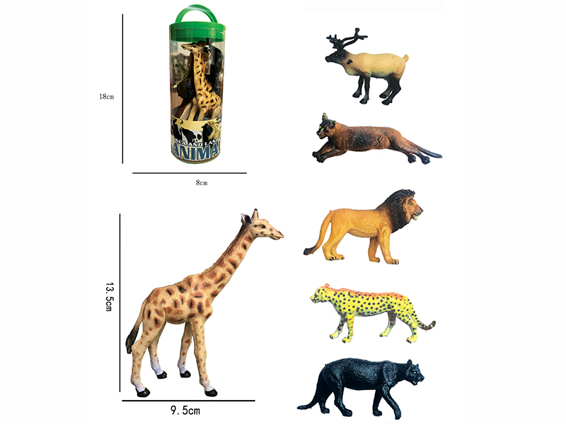 Wild Animals Set 6pcs