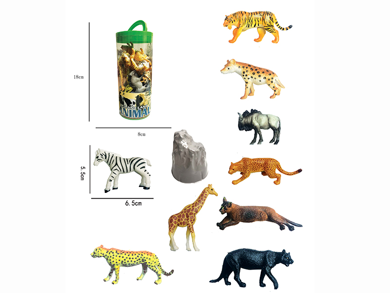 Wild Animals Set 9pcs