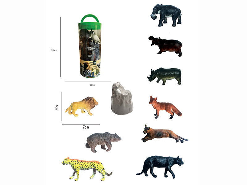 Wild Animals Set 9pcs