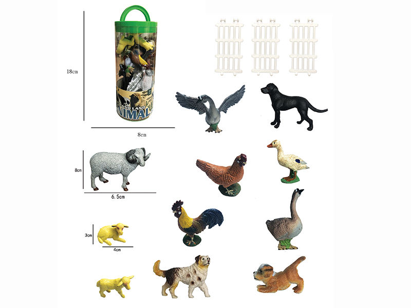 Farm Animals Set 11pcs