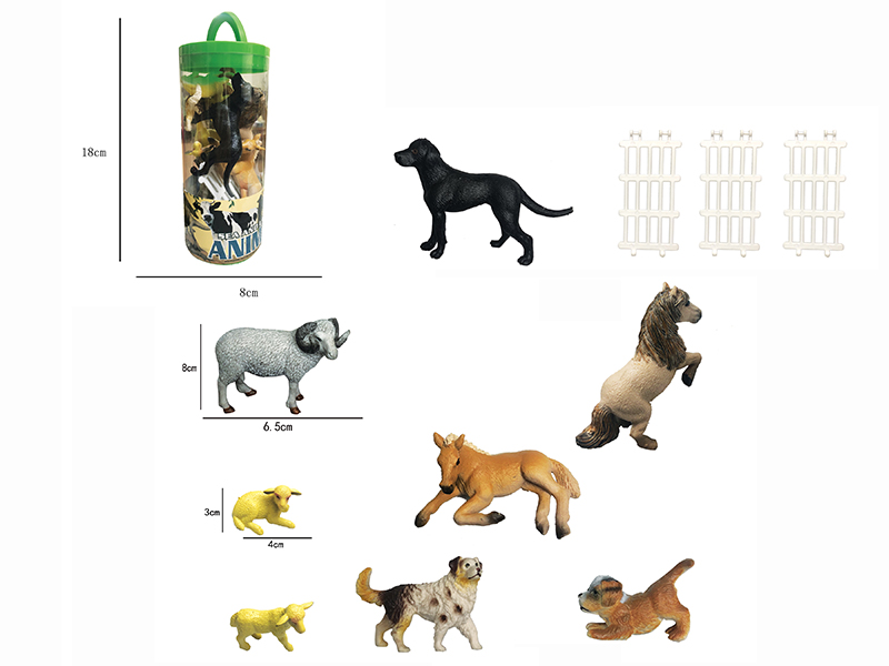 Farm Animals Set 8pcs