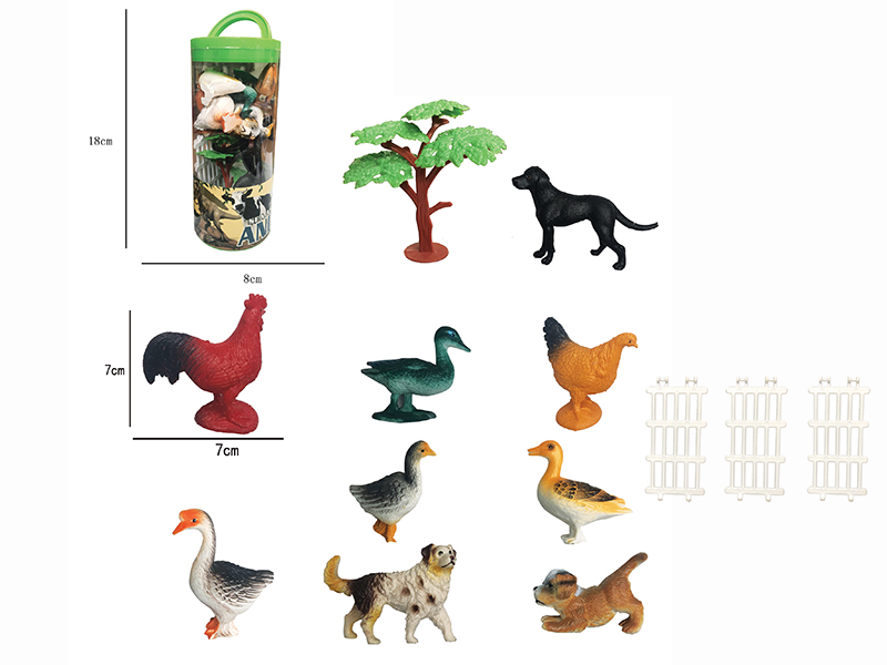 Farm Animals Set 9pcs