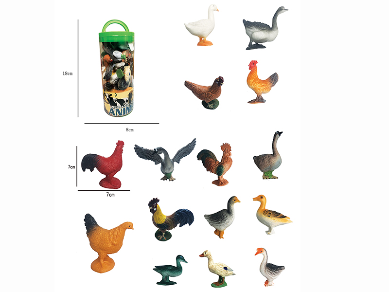 Farm Animals Set 15pcs