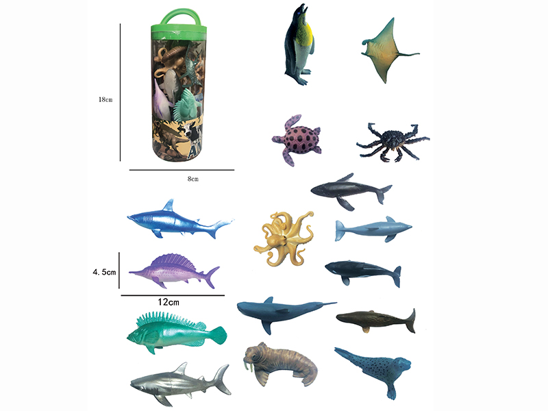 Sea Animals Set 16pcs