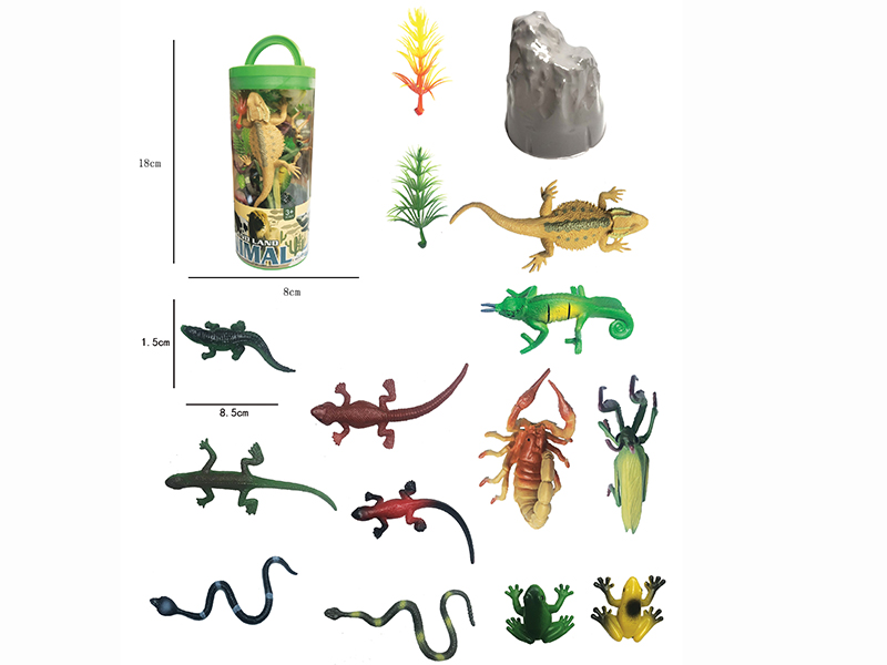 Reptiles Toys Set 12pcs