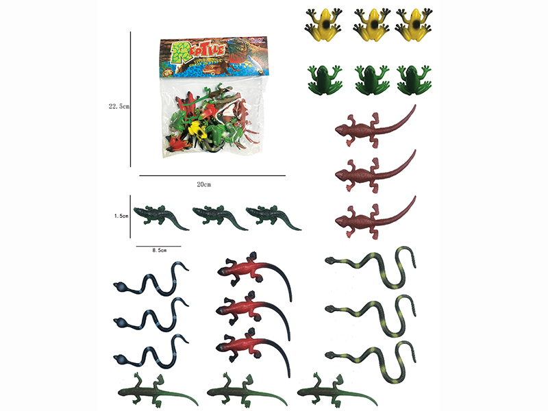 Solid Reptiles Set 24pcs