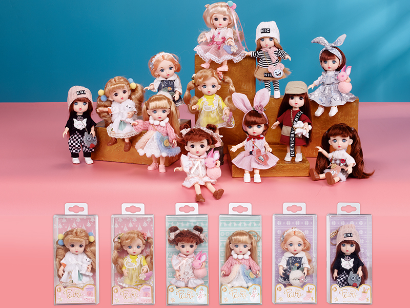 6 Inch Jointed Doll With Key Chain