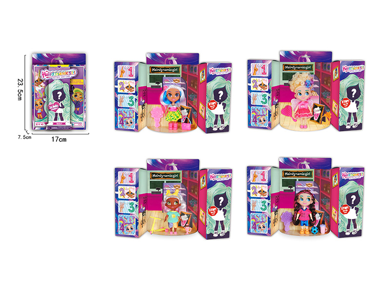 5.5 Inch Long Hair Girl Doll Series