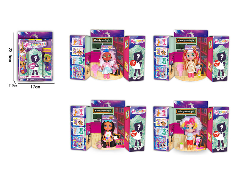 5.5 Inch Long Hair Girl Doll Series