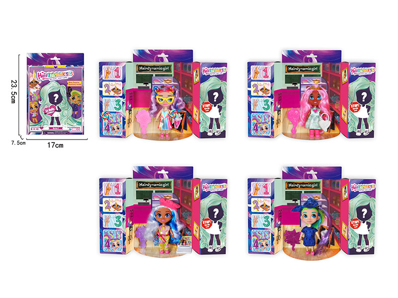 5.5 Inch Long Hair Girl Doll Series