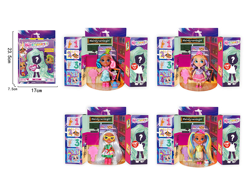 5.5 Inch Long Hair Girl Doll Series