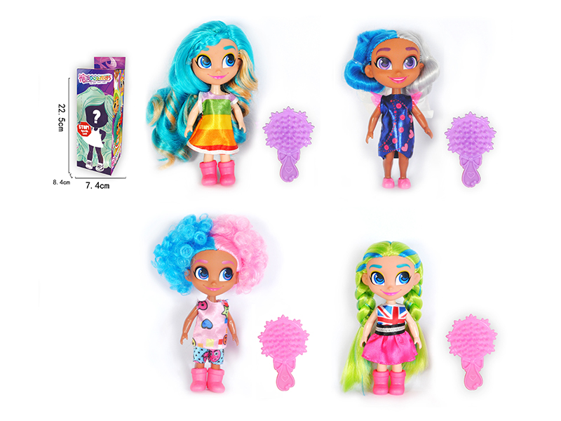 5.5 Inch Long Hair Girl Doll Series