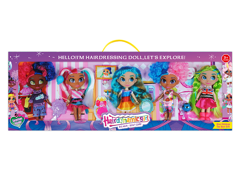 5.5 Inch Long Hair Girl Doll Series