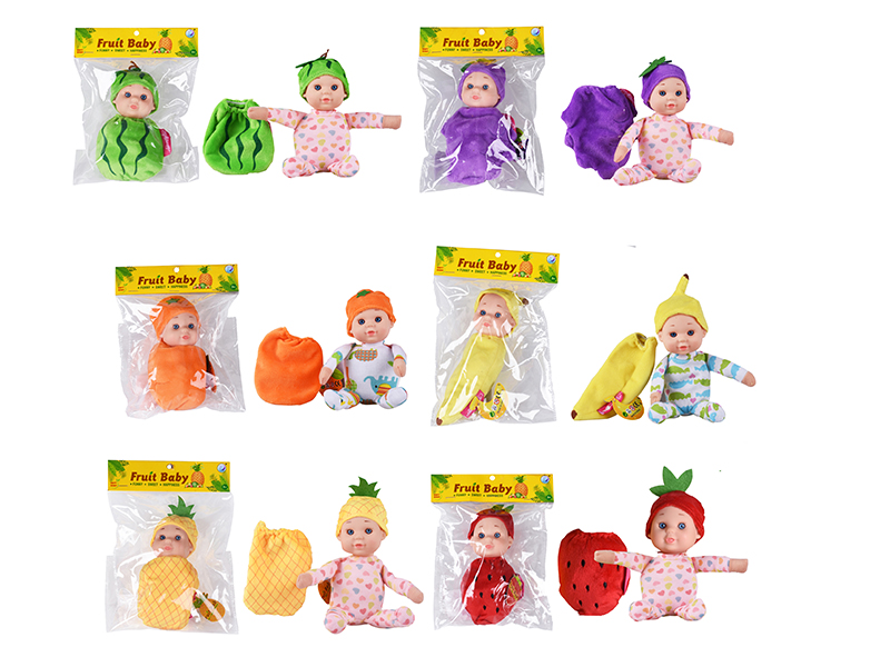 6 Inch Stuffed Cotton Fruit Doll