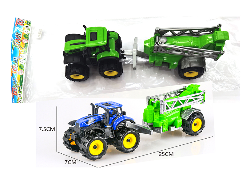 Friction Off Road Farmer'S Car With Waterwheel