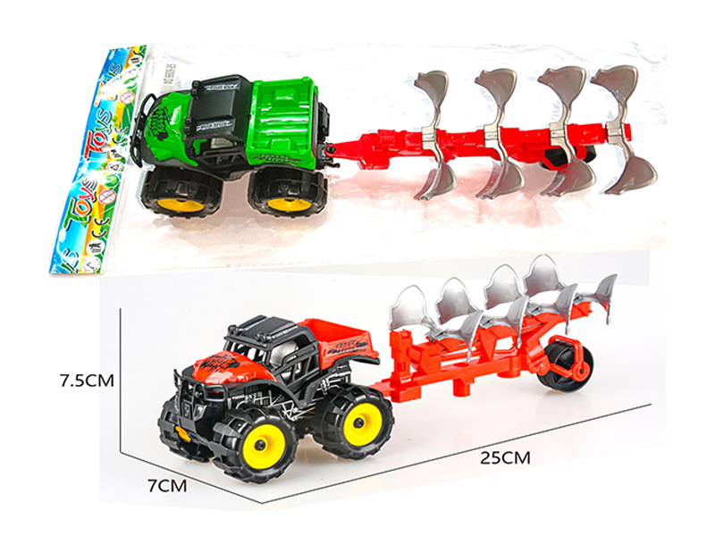 Friction All Terrain Off Road Farmer'S Car With Plow Car