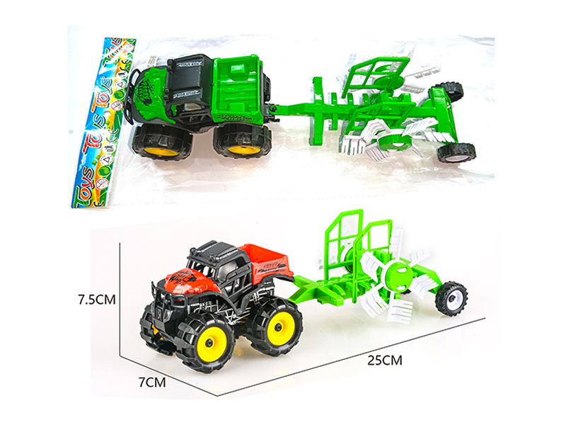 Friction All Terrain Off Road Farmer'S Car With Windmill